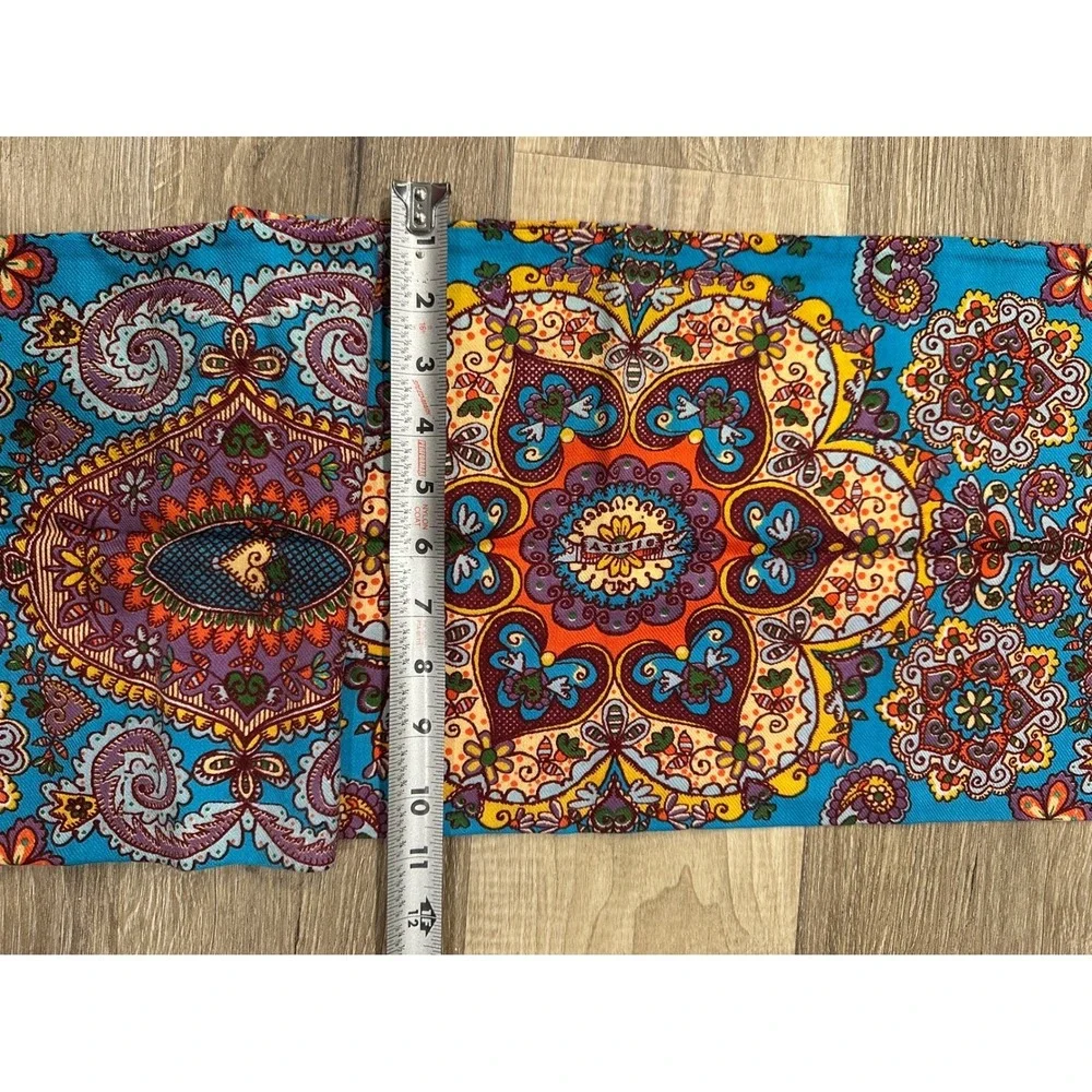 Olly Tana Scarf Purple Paisley Boho Print‎ Acrylic Women's
